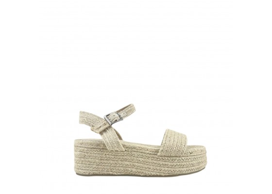 Sandalia Cuña Plataforma Yute